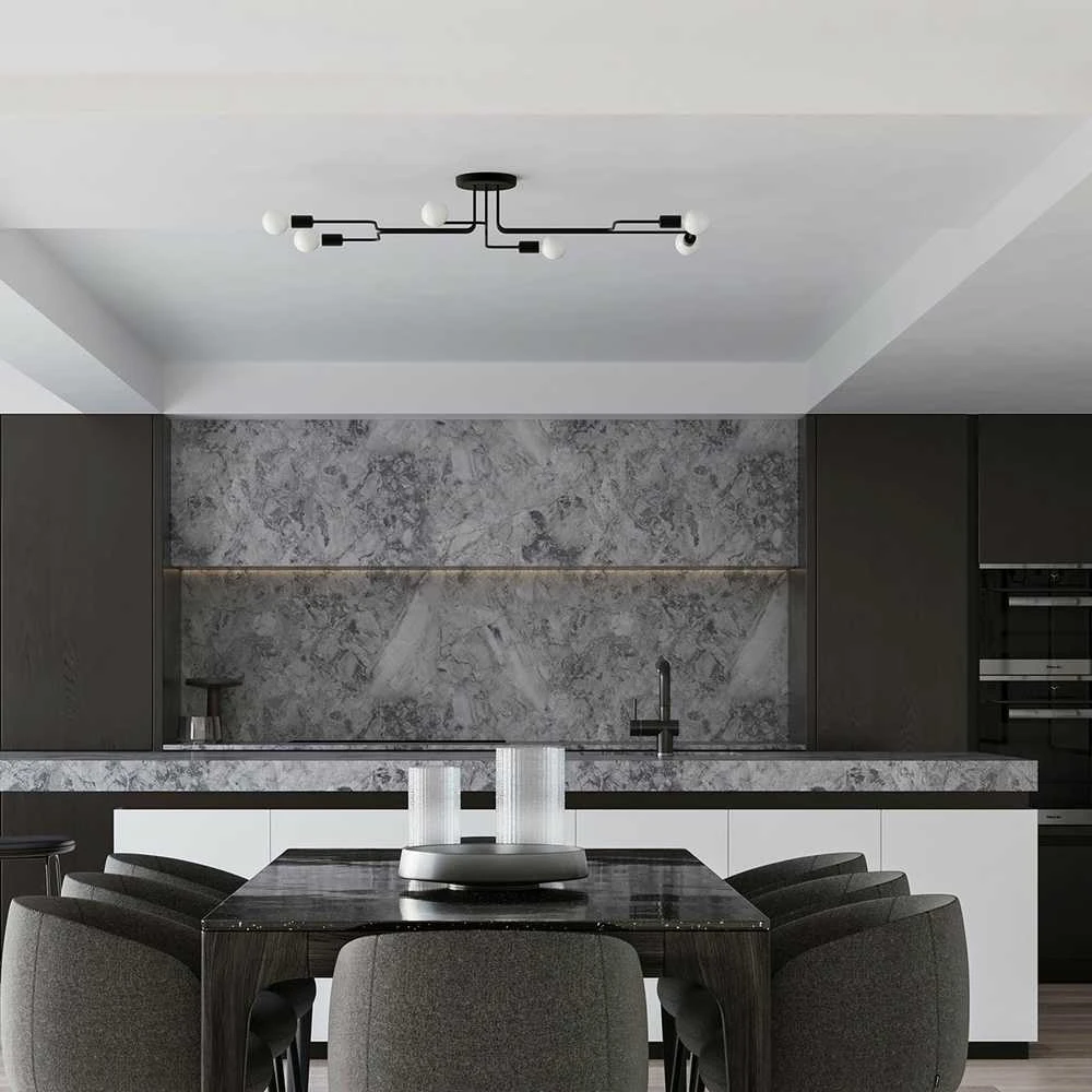 Sollux Lighting Sieninis šviestuvas VECTOR juodas