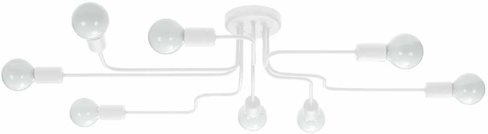 Lubinis šviestuvas Sollux Lighting Šviestuvas VECTOR 8 baltas