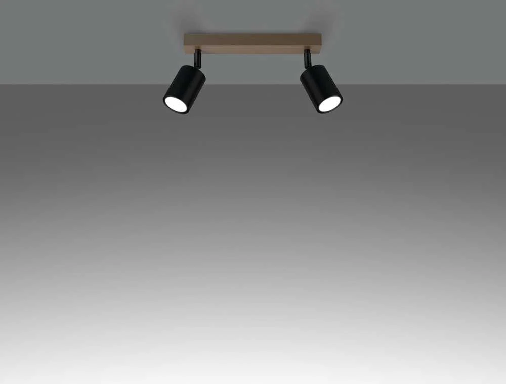 Sollux Lighting Lubinis šviestuvas VERDO 2 juodas