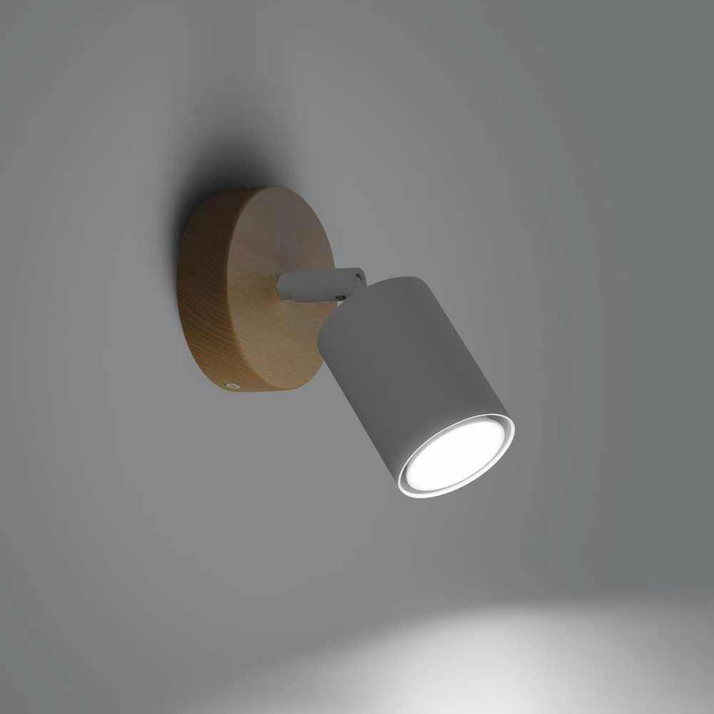 Sollux Lighting Sieninis šviestuvas VERDO baltas