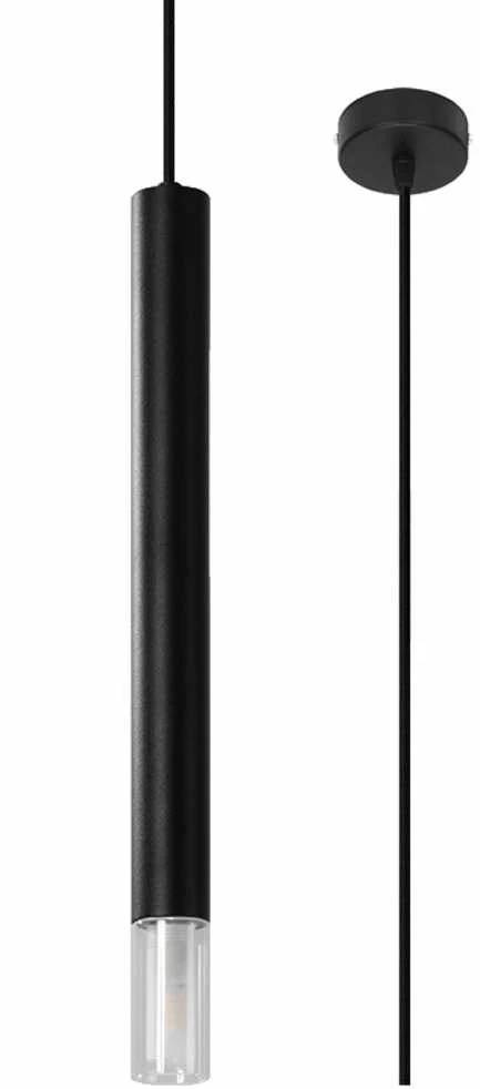 Sollux Lighting Pakabinamas šviestuvas WEZYR 1 juodas