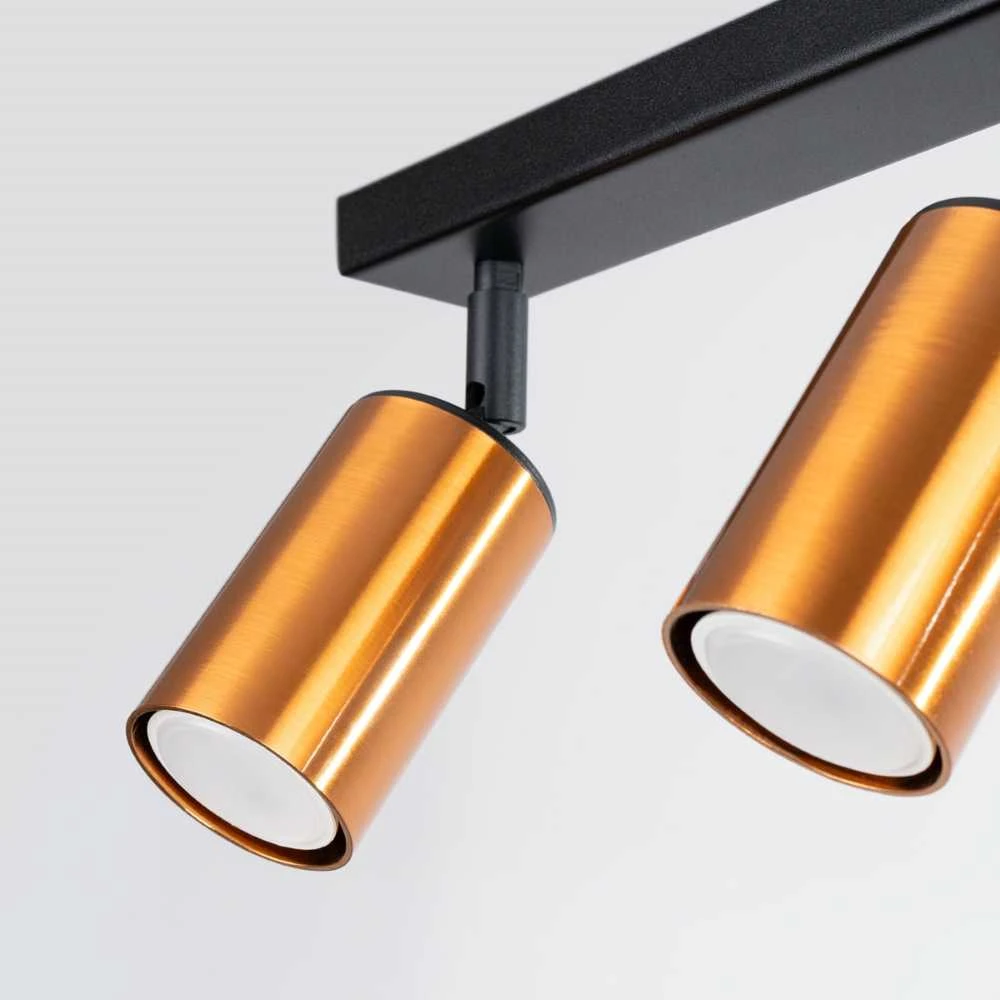 Sollux Lighting Lubinis šviestuvas WINX 2 juodas/kuperis