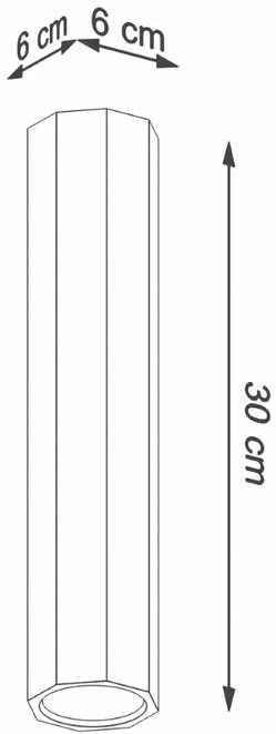 Sollux Lighting Lubinis šviestuvas ZEKE 30 ąžuolas