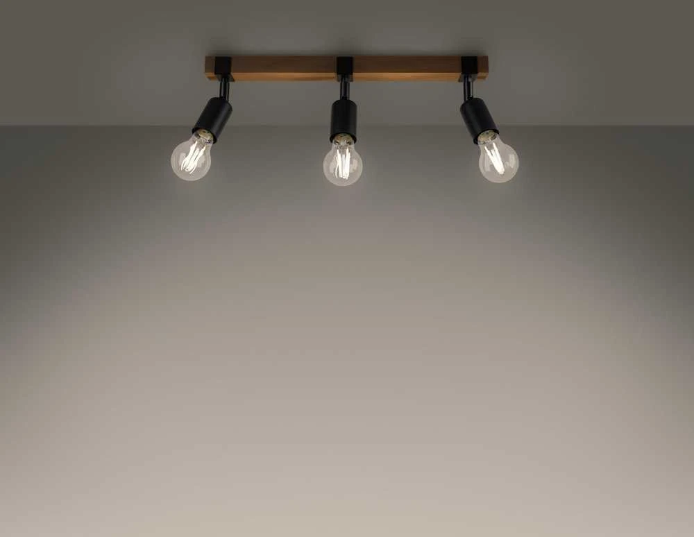 Sollux Lighting Lubinis šviestuvas ZUCA 3 juodas