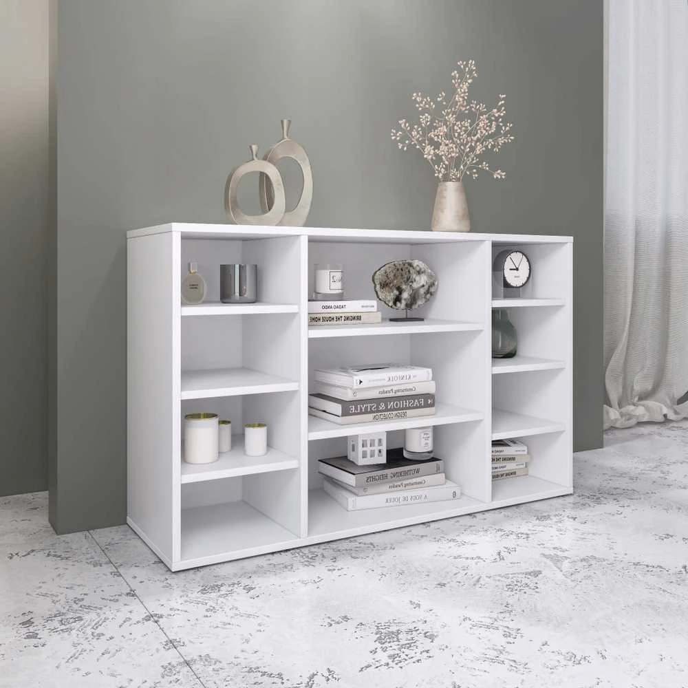 Target Home Lentyninė spintelė svetainei, batų lentynos, knygos, baltos
