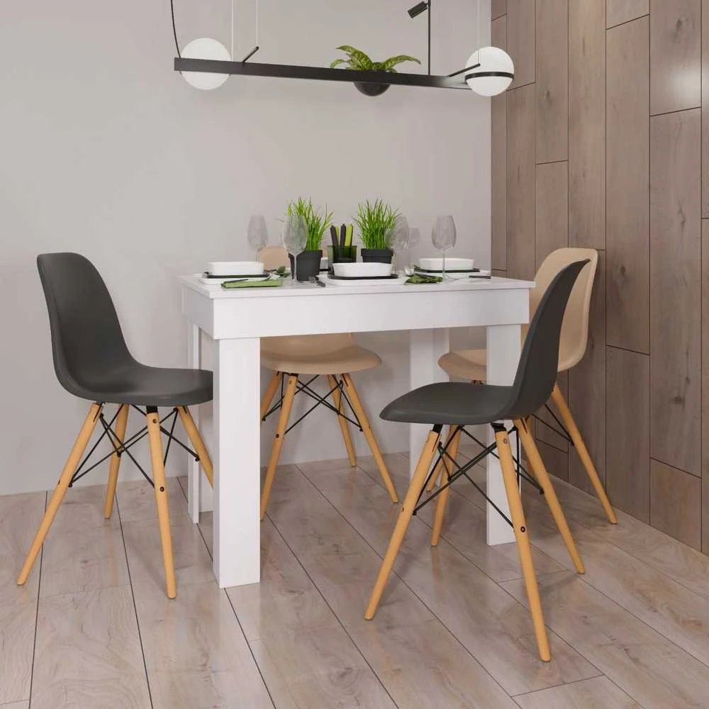 Target Home Mažas virtuvės valgomojo stalas, 90x60 cm, baltas