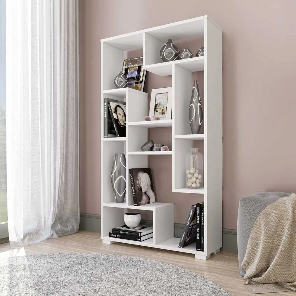 Target Home Prie sienos tvirtinama grindų lentyna, vertikali, horizontali, balta