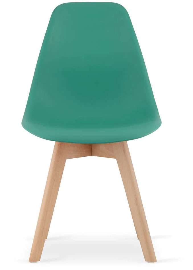 Leobert Kėdė su buko medienos kojomis, žalia, 80 × 46 × 54,5 cm, 3 vnt.