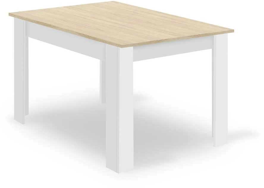 Lauko baldų komplektas Leobert Baldų komplektas su 4 kėdėmis, ąžuolo sonoma/baltas, 120 × 80 × 75 cm