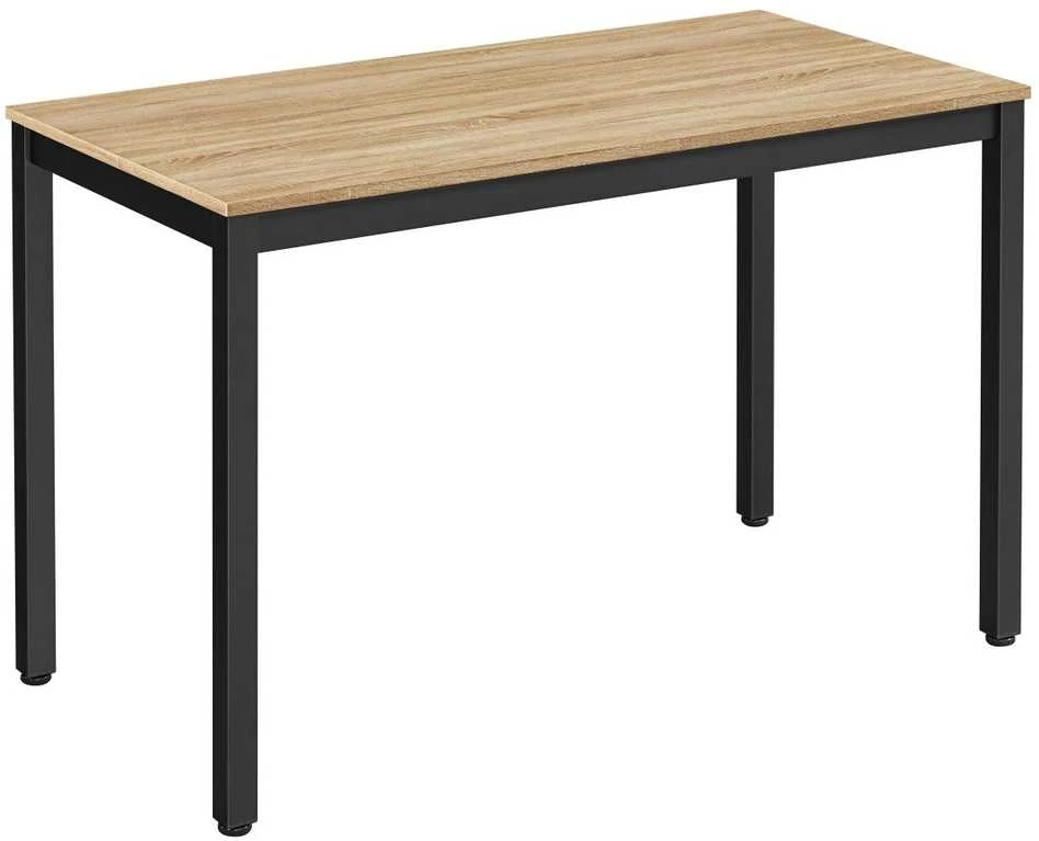 Lauko baldų komplektas Valora Baldų komplektas TESSA su 4 kėdėmis, ąžuolo sonoma / juoda, 120 × 60 × 75 cm