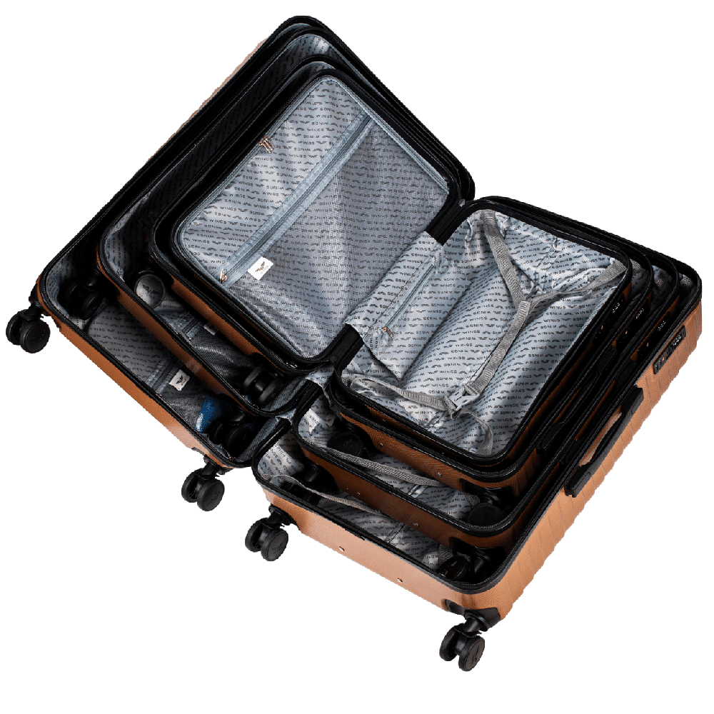 Wings kietas salono lagaminas, polikarbonatas (polikarbonatas), jūrinis erelis, 38 l
