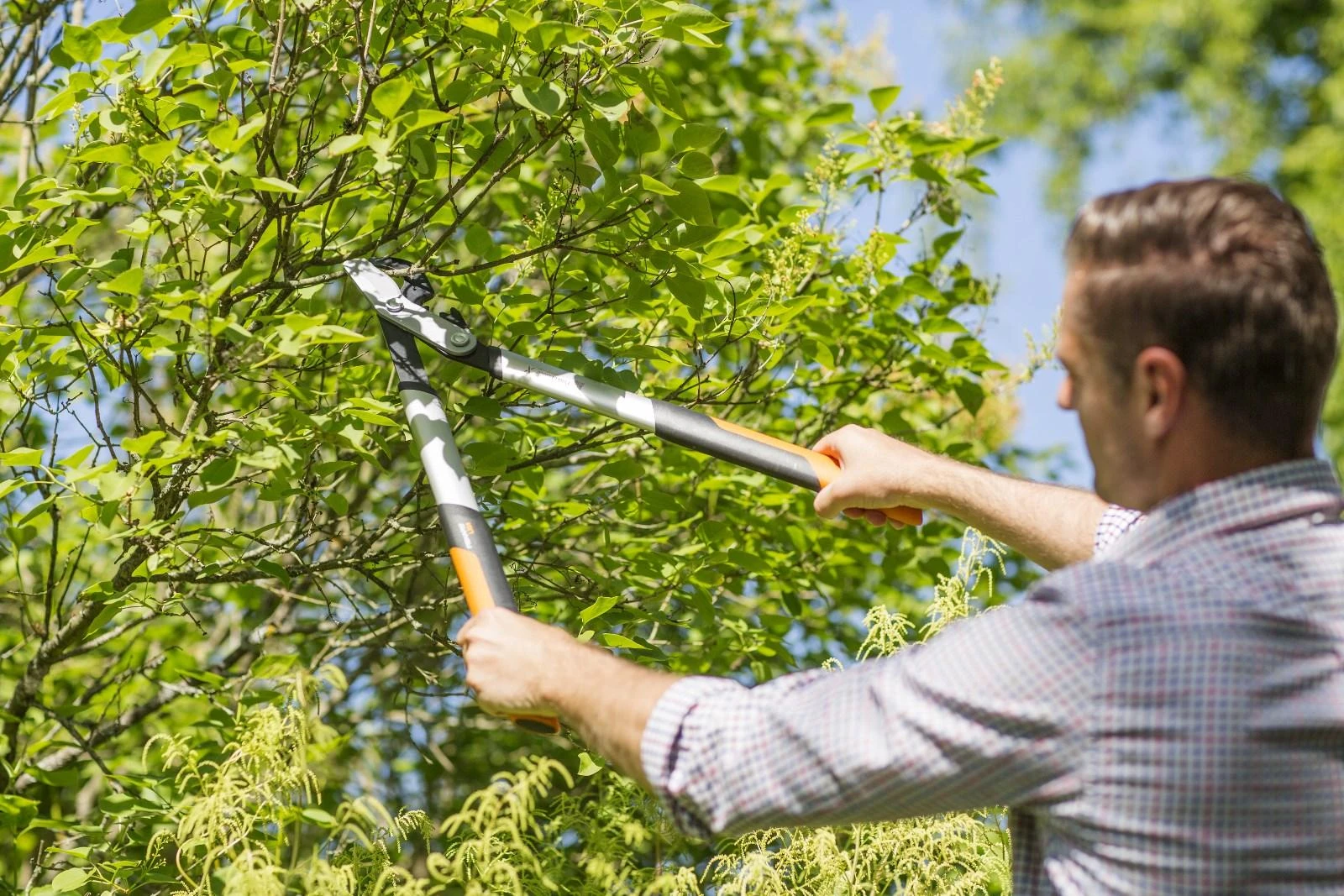 Fiskars PowerGear X gyvatvorių žirklės, metalinis reduktorius, HSX92