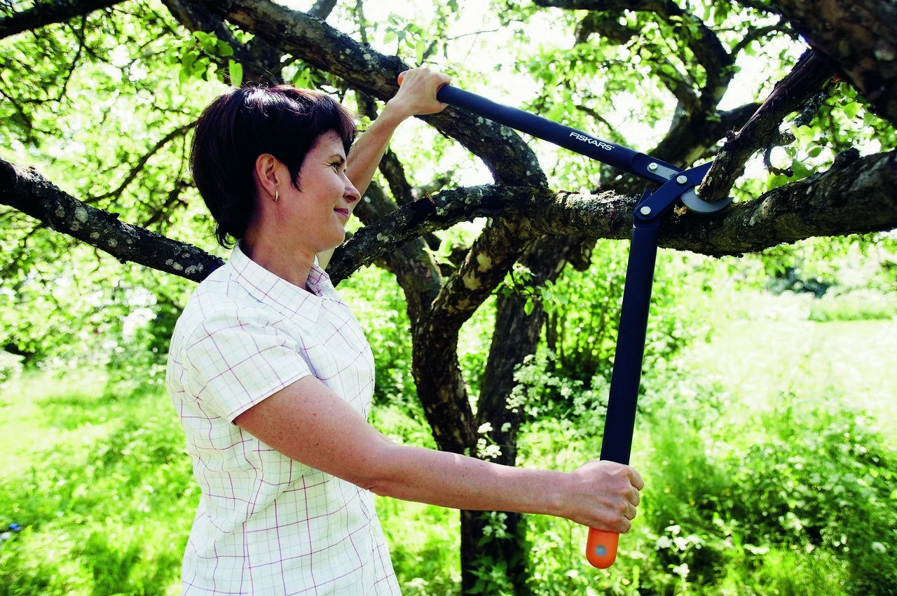 Fiskars Žirklės sodo prasilenkiančiais kablio formos ašmenimis (L78) (1000584)