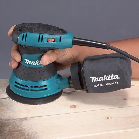 Makita BO5031K Ekscentrinis šlifuoklis, 300 W, 125 mm, 4000-12000 min-1, 2,8 mm, lagaminas, 1,3kg