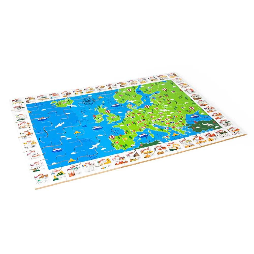 Big Jigs Bigjigs medinė dėlionė Europa