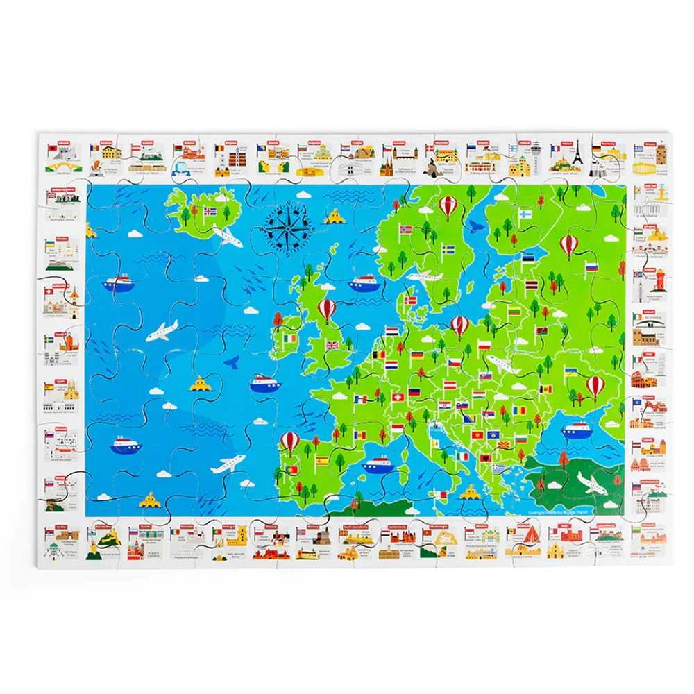 Big Jigs Bigjigs medinė dėlionė Europa