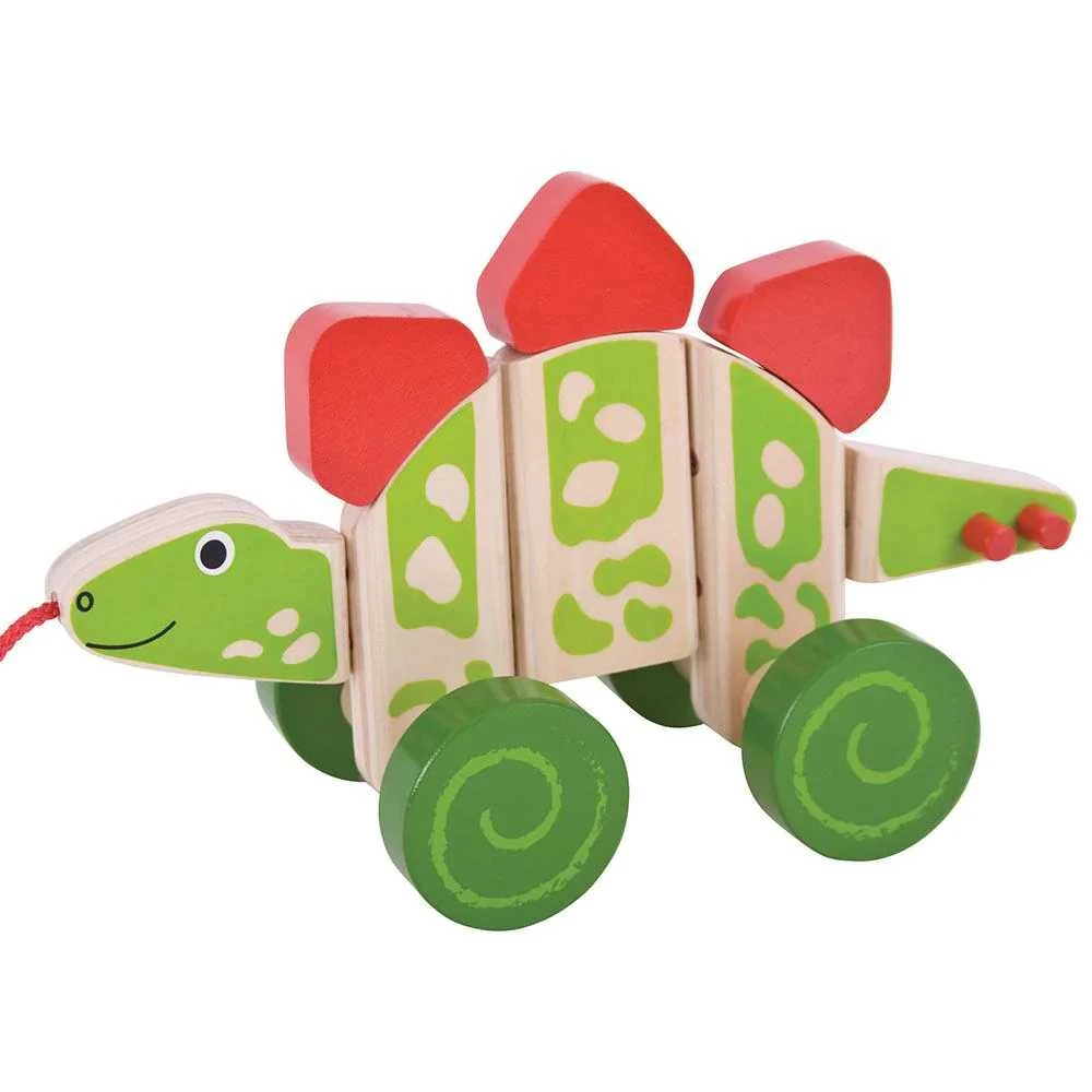 Big Jigs Bigjigs medinis traukiamas Dinozauras