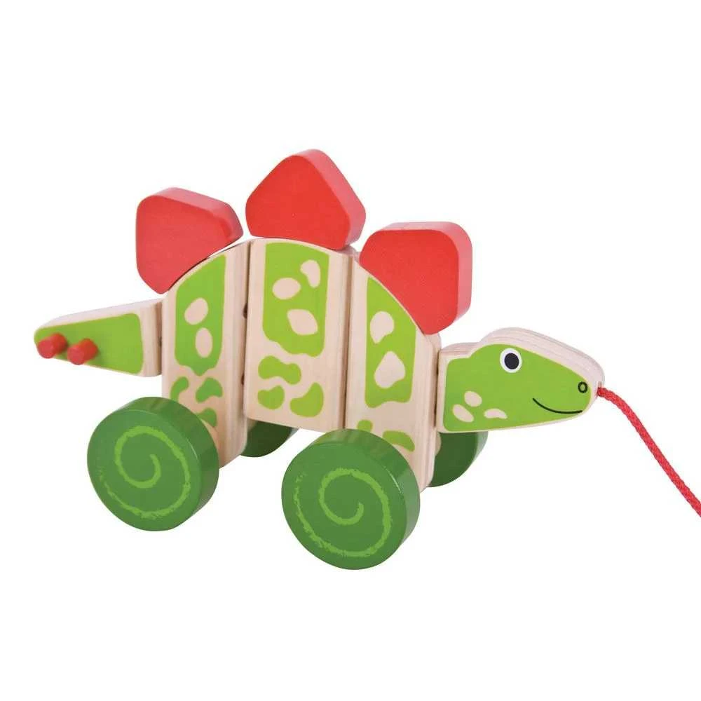Big Jigs Bigjigs medinis traukiamas Dinozauras