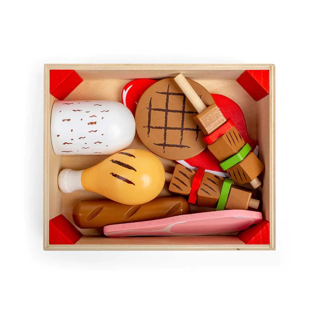 Big Jigs Bigjigs medinių mėsos produktų dėžutė (9 el.)
