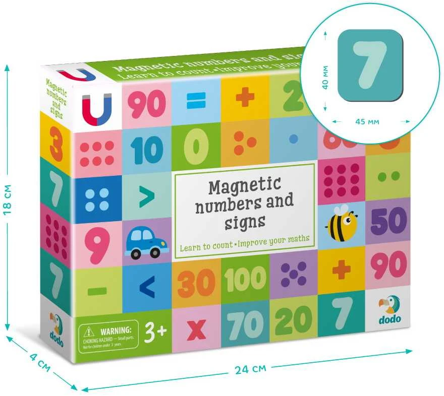 Dodo magnetukai Skaičiai (68 el.)