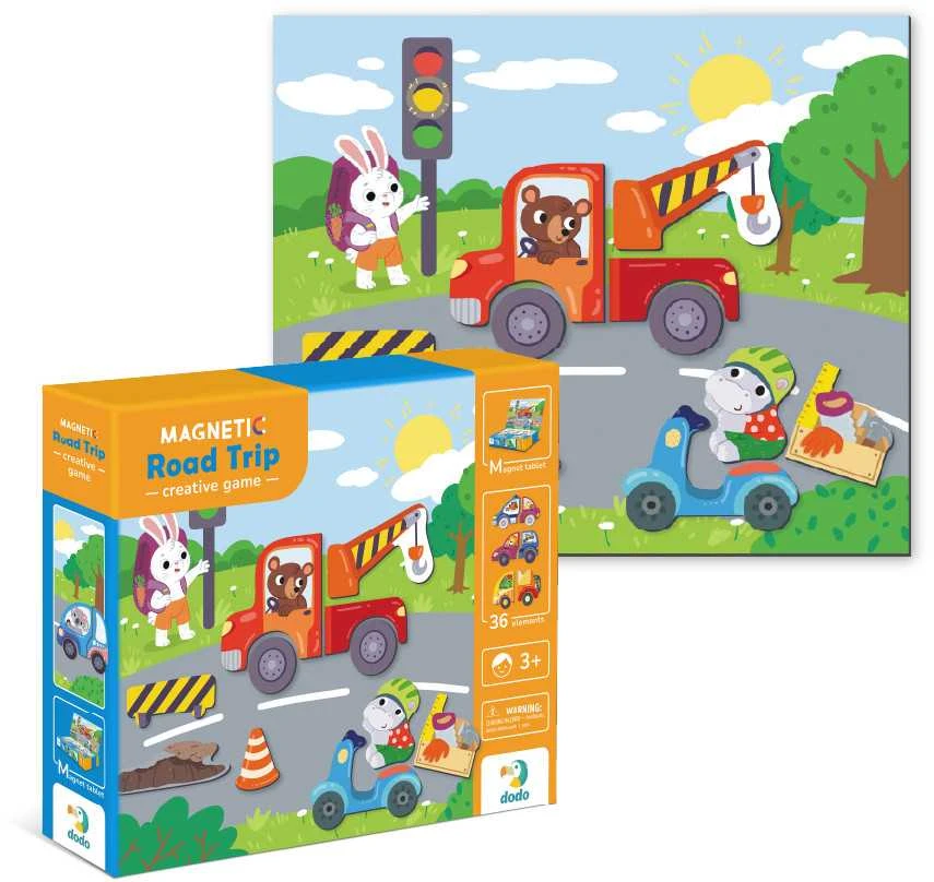 Dodo magnetukų rinkinys Transportas (36 el.)