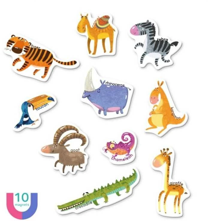 Dėlionė Dodo MON Magnetukų rinkinys Gyvūnai (10 el.)