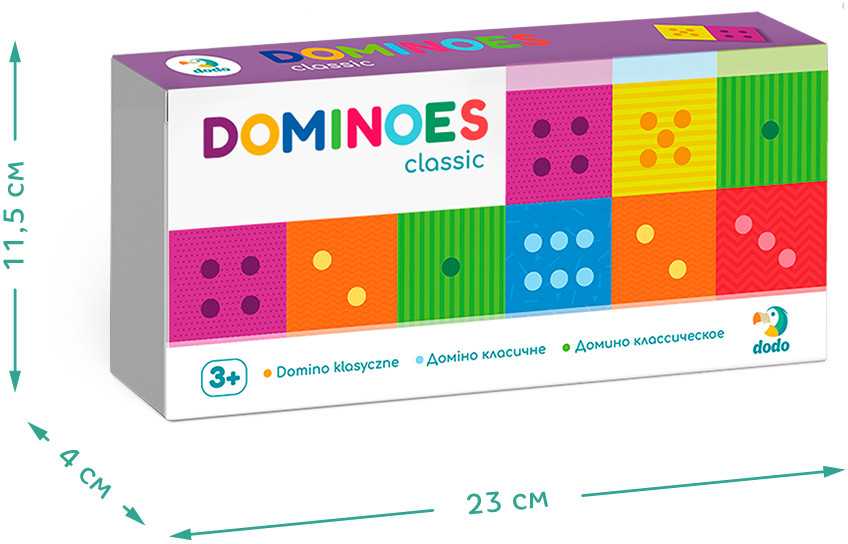 Dėlionė Dodo stalo žaidimas Klasikinis domino