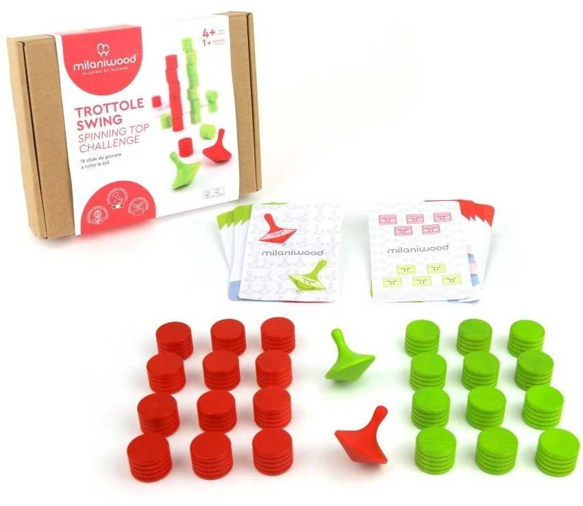 Milaniwood žaidimas Swing Spinning Top