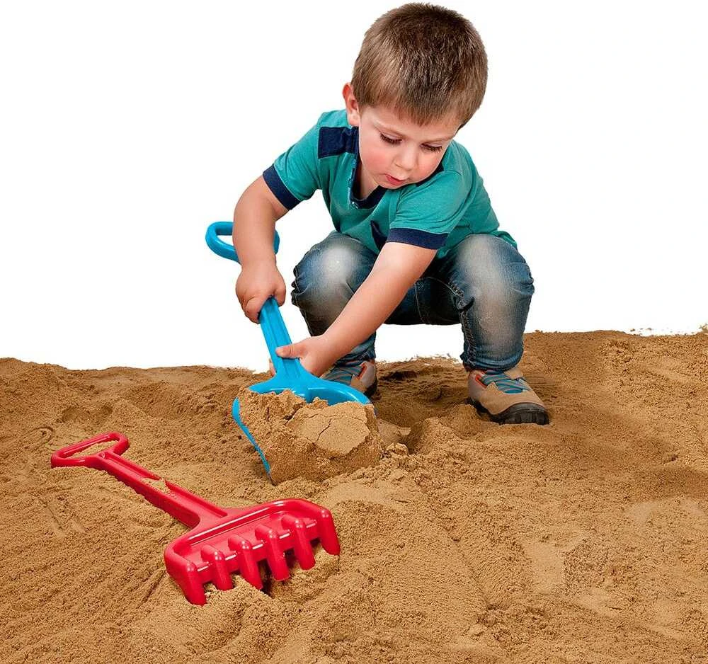 Miniland didelis smėlio kastuvas ir grėblys (50 cm)