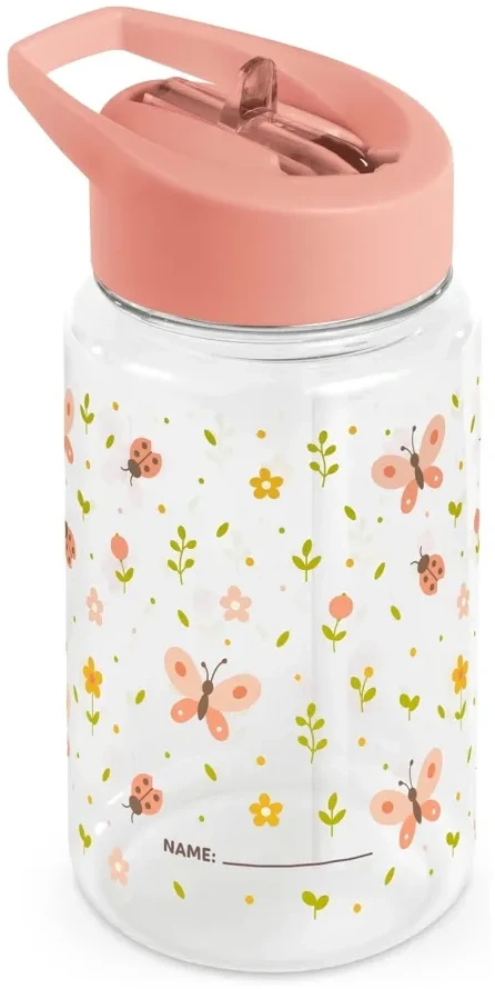Miniland gertuvė vaikams su šiaudeliu Butterfly (450 ml)