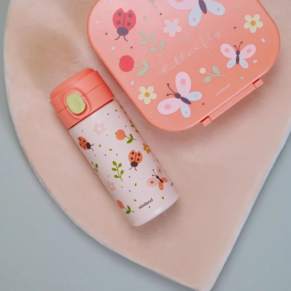 Miniland Thermos junior 320ml - Butterflies, termo buteliukas