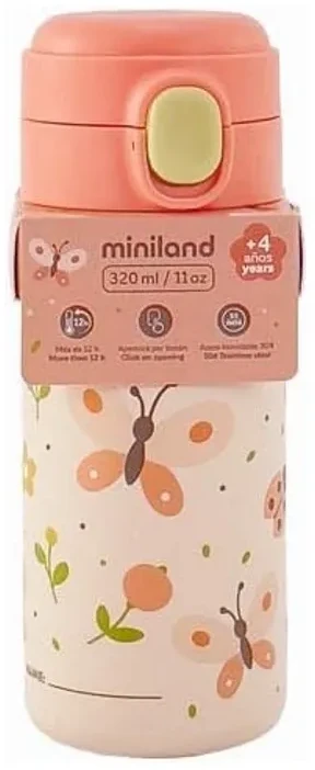 Miniland Thermos junior 320ml - Butterflies, termo buteliukas