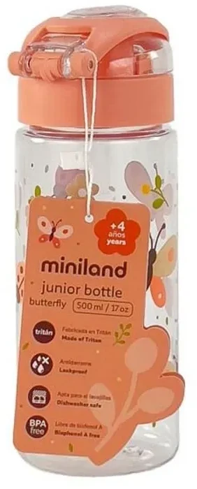 Miniland Tritan gertuvė vaikams Butterfly (500 ml)