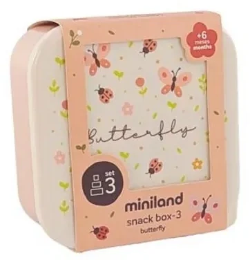 Miniland užkandžių dėžutės vaikams Butterfly