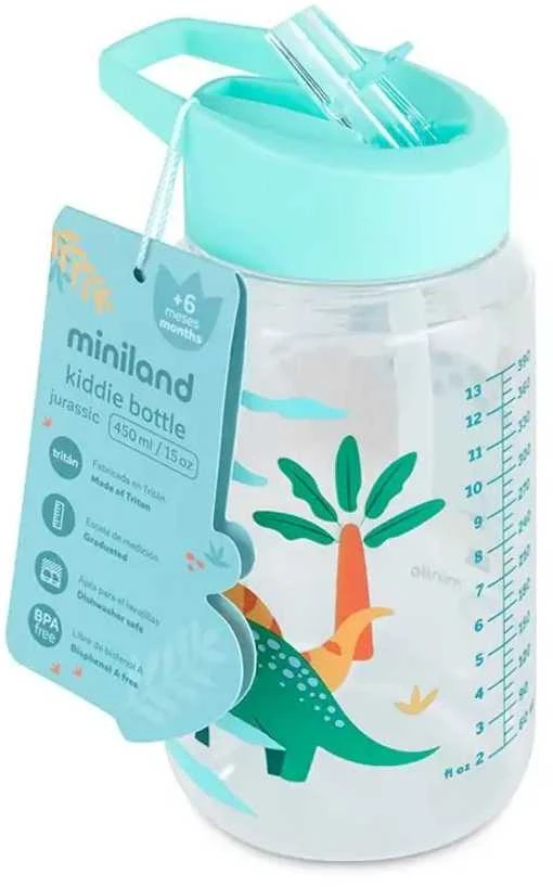 Miniland vaikiška gertuvė su šiaudeliu Dinozaurai