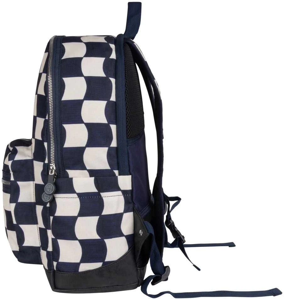 Pick &amp; Pack mokyklinė kuprinė Mėlyni langeliai, L