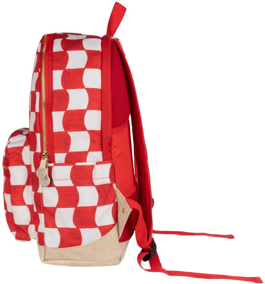 Pick &amp; Pack mokyklinė kuprinė Raudoni langeliai, L