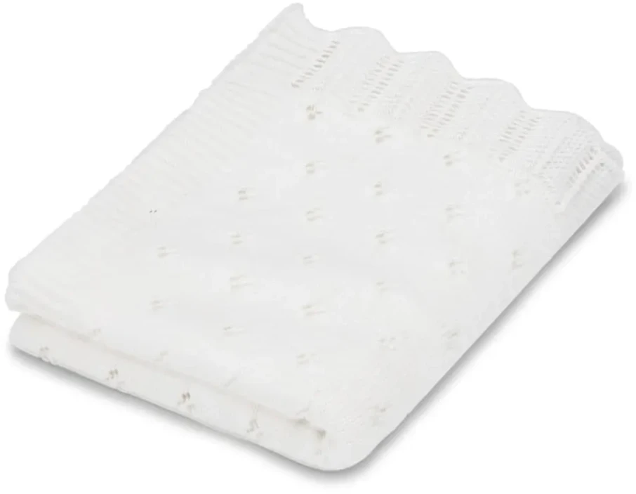 Patalynės komplektas Vanilla Copenhagen - Megztas pledas - Pieno spalvos - 70 x 100 cm
