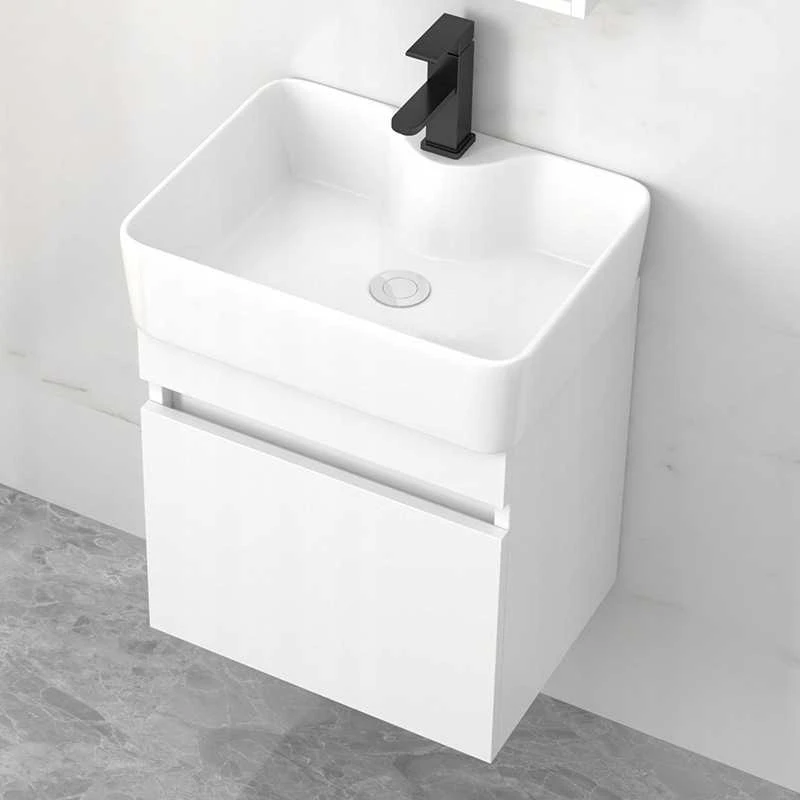 Rebiko Balta stačiakampė keraminė stalinė praustuvė, 47 cm x 37 cm, didelė