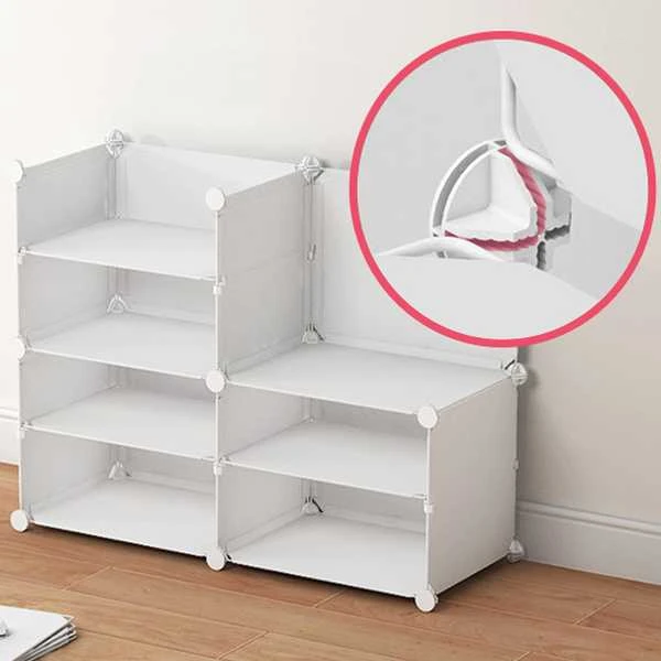 Rebiko Batų spintelė modulinė drabužių spinta tualetinis staliukas balta uždara knygų spinta