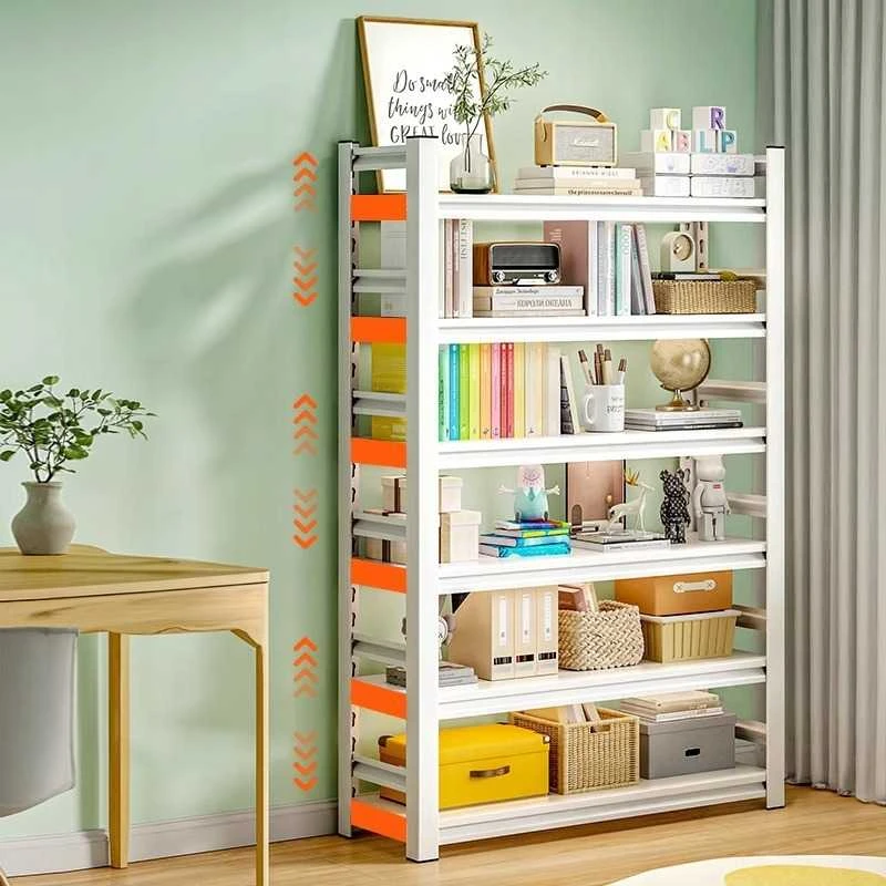 Rebiko Knygų spinta stovinti moderni spinta lentyna skandinaviško stiliaus 174 cm