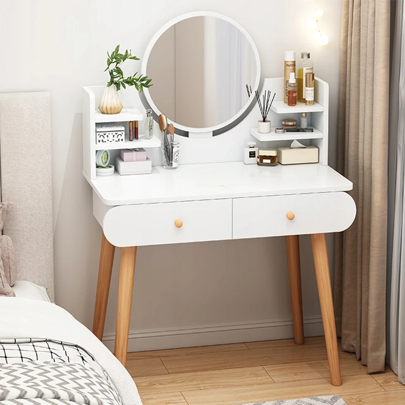 Rebiko Kosmetinis staliukas, baltas
