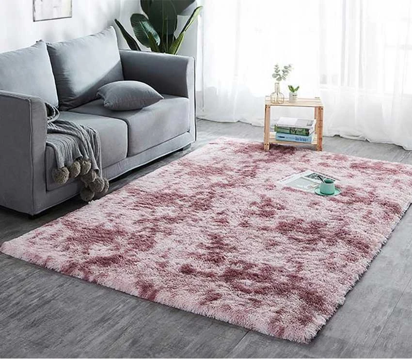 Rebiko Pliušinis purus triušis rožinis kilimas 100x150 cm minkštas gražus storas kailis