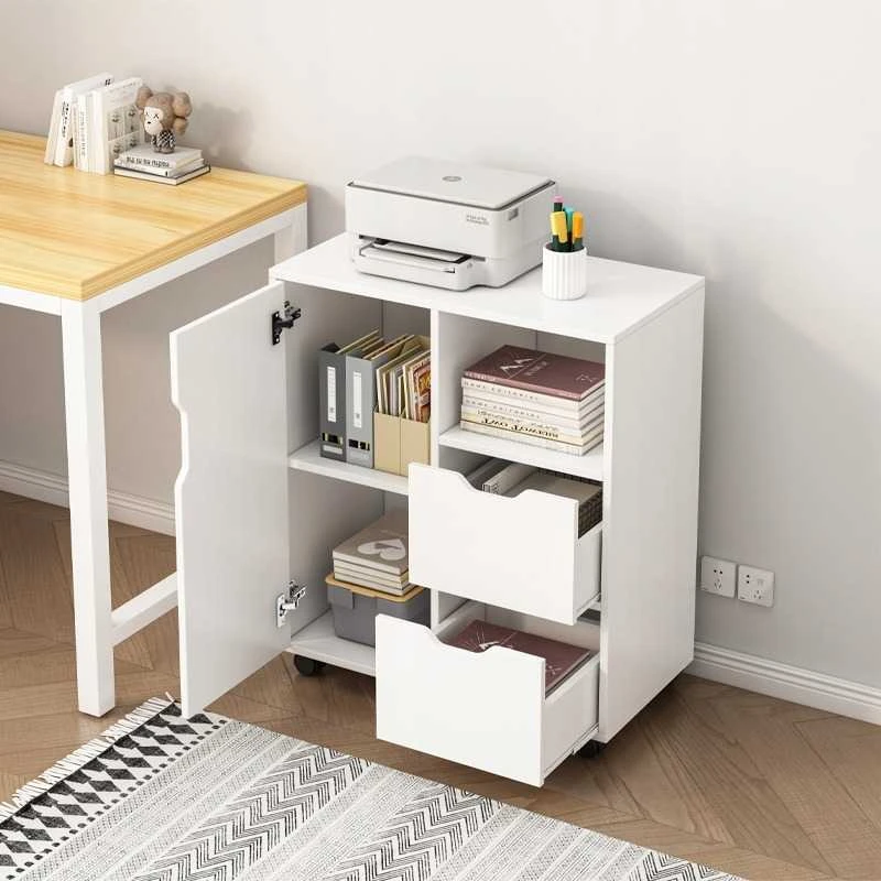 Rebiko Spausdintuvų stovas Stalas Knygų spinta 3 lentynos Modernus 60 cm