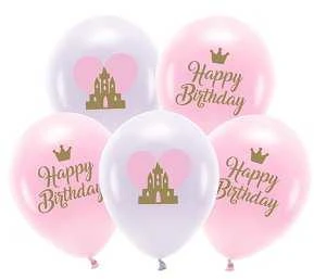 4dogs Balionų rinkinys "Happy Birthday To You" spalvoti 33cm 5 vnt