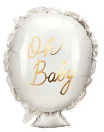 PartyDeco Folinis balionas "Oh Baby" 53&69cm