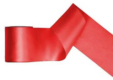 Boland Traciks Juostelė satino 100mm/25m raudona