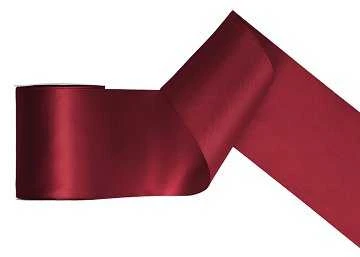 Party Deco Juostelė satino 100mm/25m tamsi bordo