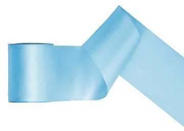 Party Deco Juostelė satino 100mm/25m žydra