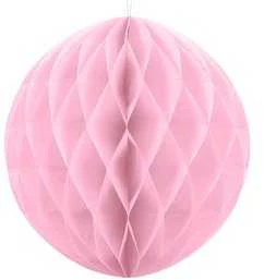 Party Deco Korėtas apvalus papuošimas 30cm 1 vnt rožinis
